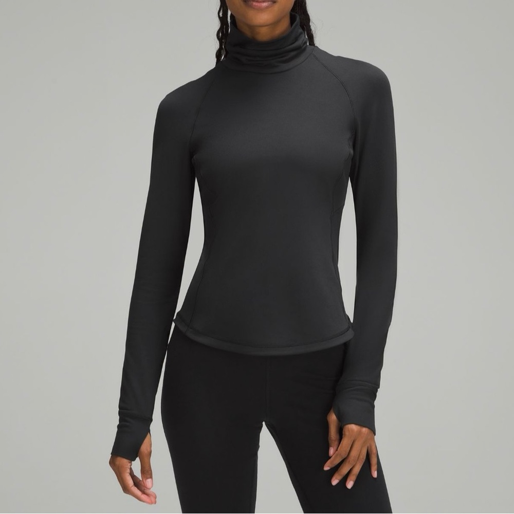 NWT Lululemon It's Rulu Run Mock-Neck Long Sleeve ~ Sz 2 ~ Black